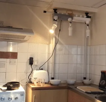 Actuated autonomous lights prototype