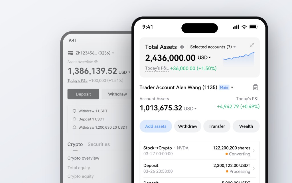 Unified Assets portfolio across crypto and US/HK securities