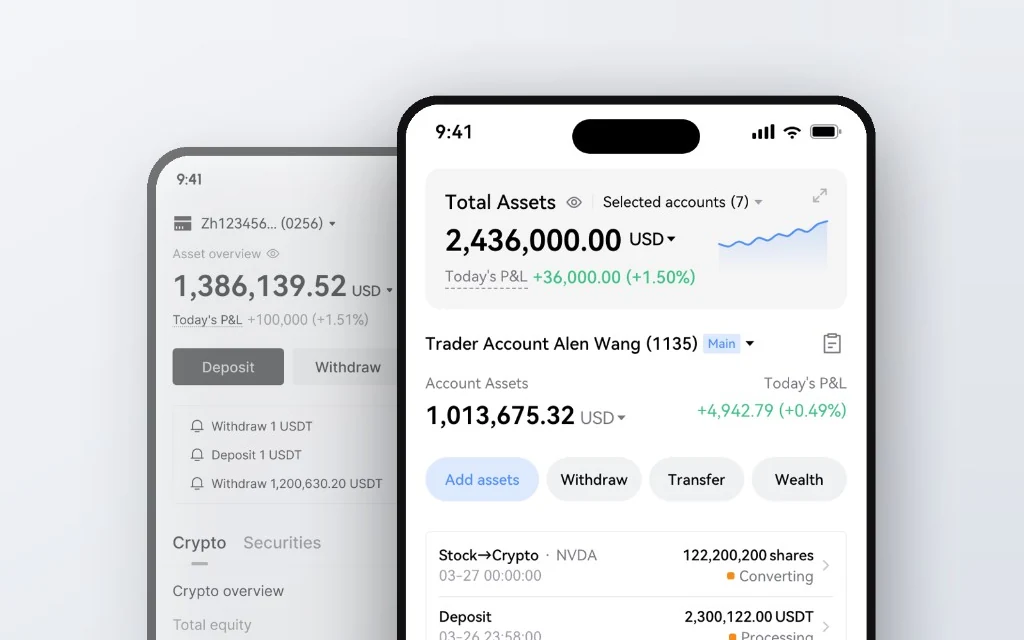 Unified Assets portfolio across crypto and US/HK securities