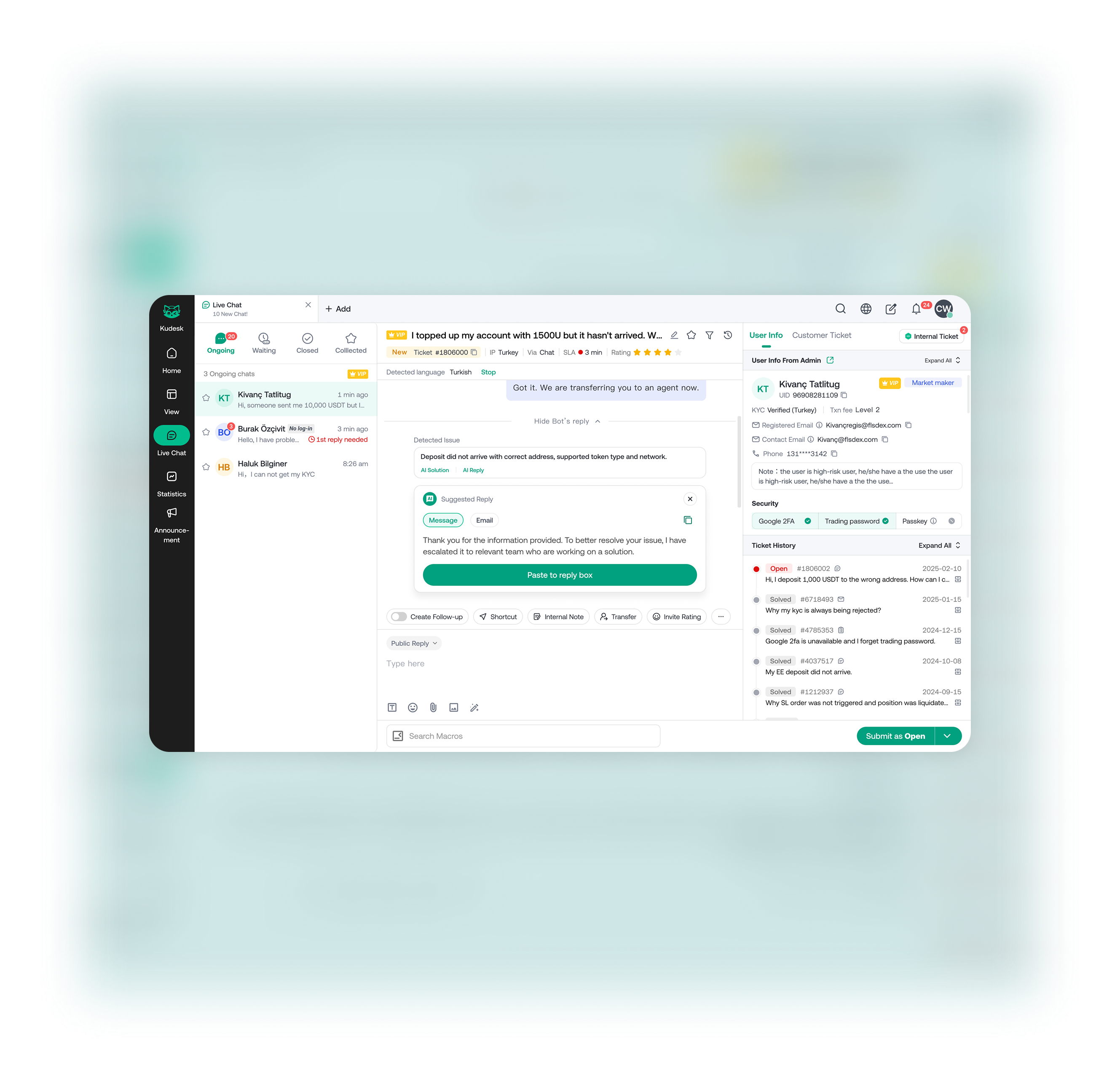 Before and after: 3-panel information column replacing fragmented tab layout