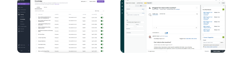 Ada and Zendesk — legacy third-party tools replaced by KuCoin's in-house system